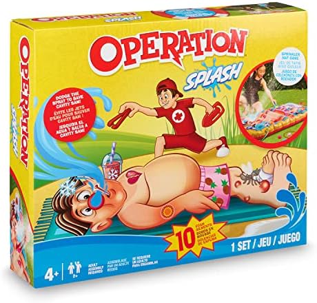 Hasbro Twister Jr. Splash - Outdoor Inflatable Water Twister Game for