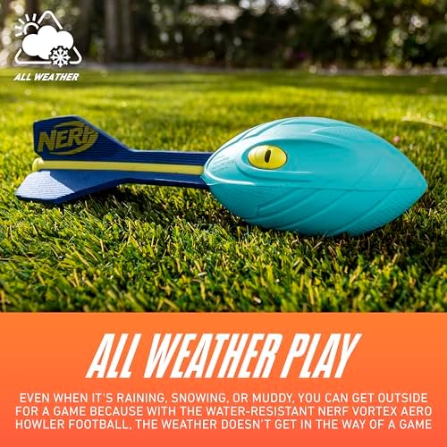 Nerf Vortex Aero Howler Foam Ball Classic Long-Distance Football Flight-Optimizing Tail