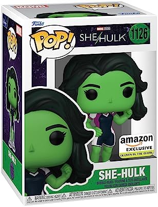 Funko Pop Marvel She-Hulk - She-Hulk Glow in The Dark - Amazon - Collectable Vinyl Figure