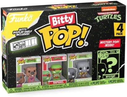 Funko Bitty POP Teenage Mutant Ninja Turtles TMNT - Splinter 4-Pack - Splinter Raphael