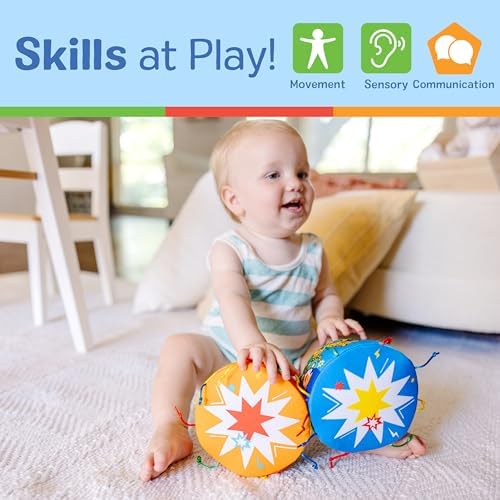 Melissa & Doug Melissa Doug K's Bongo Drums Soft Musical Instrument Multicolor 1 EA