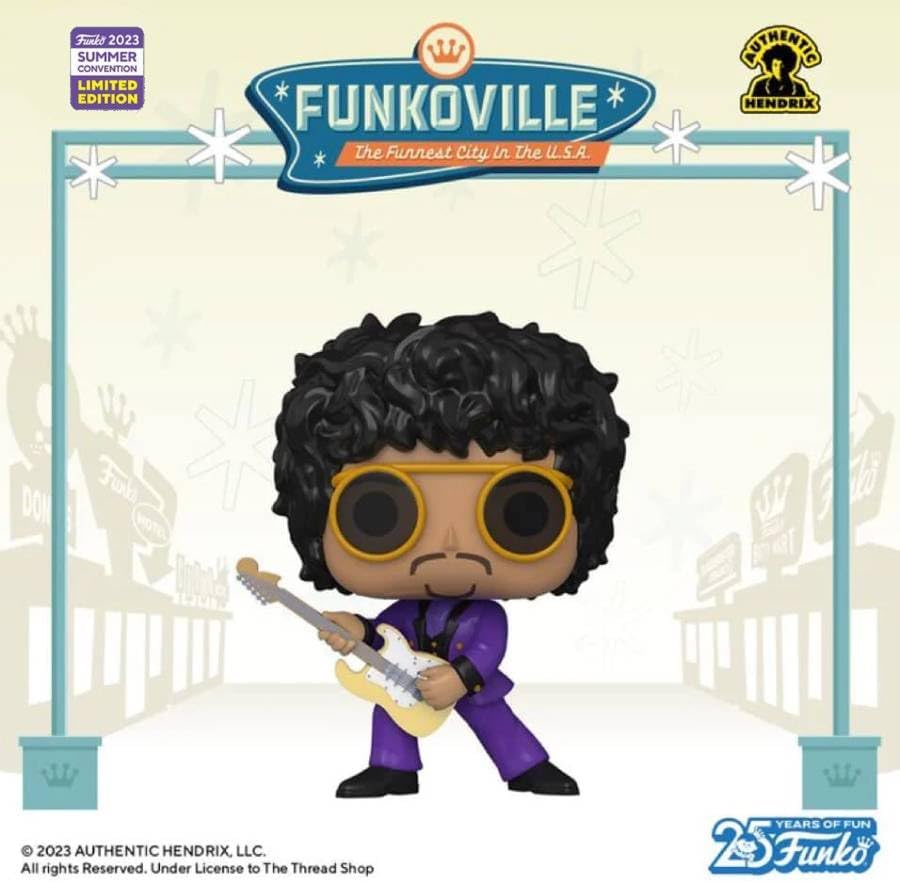 Funko Jimi Hendrix POP Jimi Hendrix in Purple Suit SDCC 2023 Shared