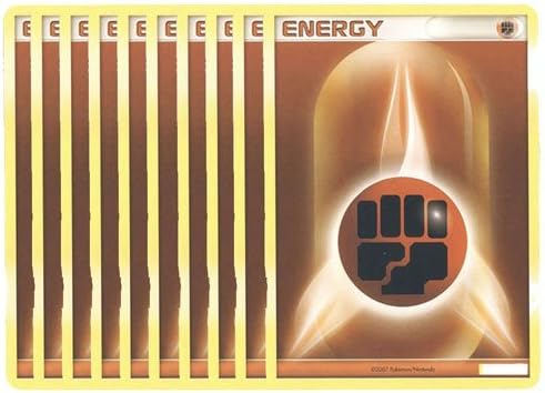 Pokemon Cards - LOT of 10 Fighting Energy Cards Brown