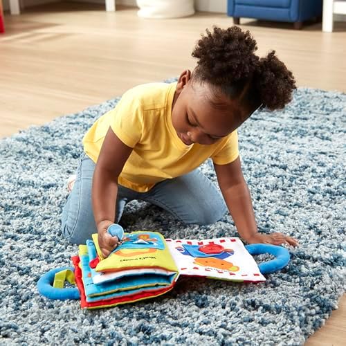 Melissa & Doug Melissa Doug Kaas My First Activity Book 8-Page Soft Book for Babies and Toddlers Early Learning Developmental Plush