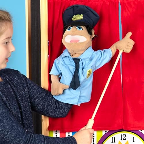 Melissa & Doug Melissa Doug Rescue Puppet Set - Police Officer and Firefighter - Soft Plush