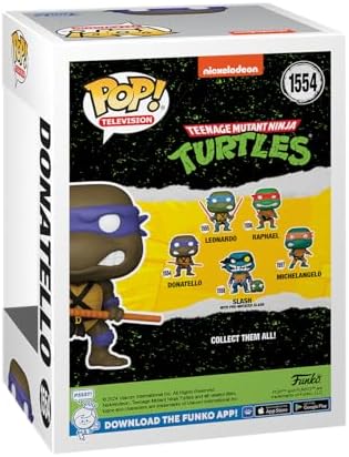 Funko POP TV Teenage Mutant Ninja Turtles TMNT - Donatello - Collectable Vinyl Figure