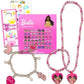 Barbie Jewelry Set for Girls - Bundle With Necklace Sticker Earrings Charm Bracelet More