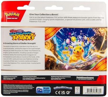 Pokemon TCG Scarlet Violet - Surging Sparks 3-Pack Blister - Quagsire