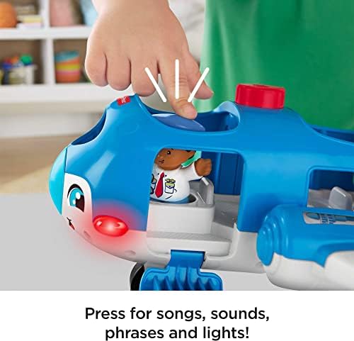 Fisher-Price Little People Musical Toddler Toy Travel Together Airplane with Lights
