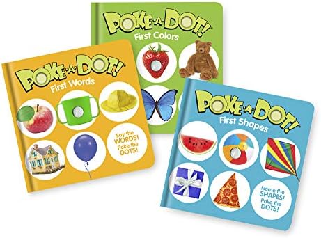 Melissa & Doug Melissa Doug Poke-a-Dot Childrens 3-Pack First Words Shapes And Colors