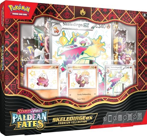 POKEMON TCG Scarlet and Violet PALDEAN Fates POKEMON EX Premium Collection - Shiny Fuecoco
