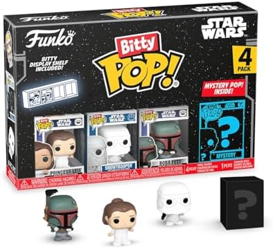 Funko Bitty POP SW - Leia 4-Pack and A Surprise Mystery Mini Figure - 0.9 Inch 2.2 Cm -