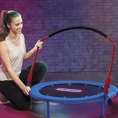Little Tikes Light-Up 3-foot Trampoline with Folding Handle for Ages 3 to 6