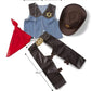 Melissa & Doug Melissa Doug Cowboy Role Play Costume Set 5 pcs - Includes Faux Leather