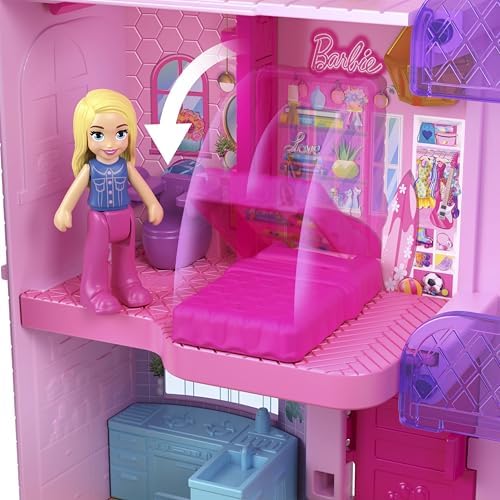 Polly Pocket Barbie aPolly Pocket Dreamhouse Compact Dollhouse Playset