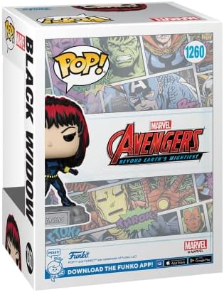Funko Pop Pin The Avengers Earth's Mightiest Heroes - 60th Anniversary Black Widow with