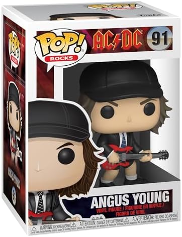 Funko Pop Rocks ACDC - Agnus Angus Young - 16 Odds for Rare Chase Variant - Styles May Vary - Collectable Vinyl Figure