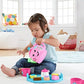 Fisher-Price Toddler Toy Laugh Learn Sweet Manners Tea Set with Music Lights for