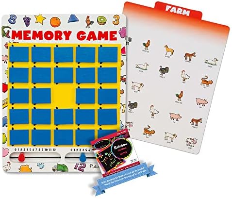 Melissa & Doug Melissa Doug Flip-to-Win Memory Game 1 Theme Compatible MD Scratch Fun