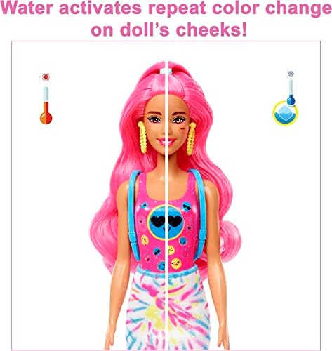 Barbie Color Reveal Doll Neon Tie-Dye Series 7 Surprises 1 Doll Styles May Vary