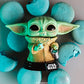 Funko POP Star Wars The Mandalorian - Grogu The Child Baby Yoda with Cookie - Vinyl