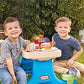Little Tikes Easy Store Picnic Table with Umbrella Multi Color 42.00''L x 38.00''W x