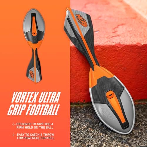 Nerf Vortex Ultra Grip Football Designed for Easy Catching Howling Whistle Sound