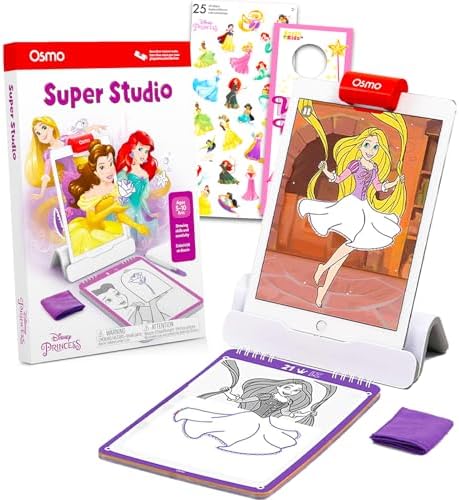 Disney Osmo Super Studio Disney Princess Drawing Set - Osmo Base Disney Princess Learn to