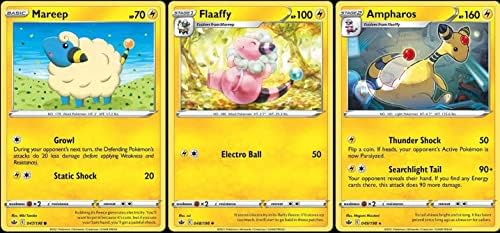 Pokemon Ampharos 049198 - Chilling Reign - Rare - Pokemon Evolution 3 Card Lot -