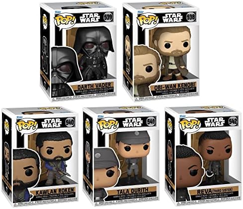 Funko POP Star Wars- OBI-Wan Kenobi Collectors Set OBI-Wan Kenobi Darth Vader Tala Durith