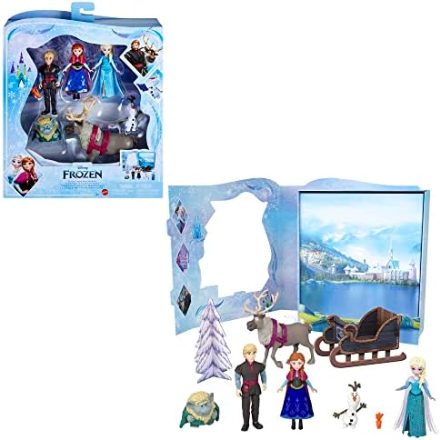 Mattel Disney Frozen Set with Olaf Bruni Figures PLus 5 Campfire Inspired by Mattel