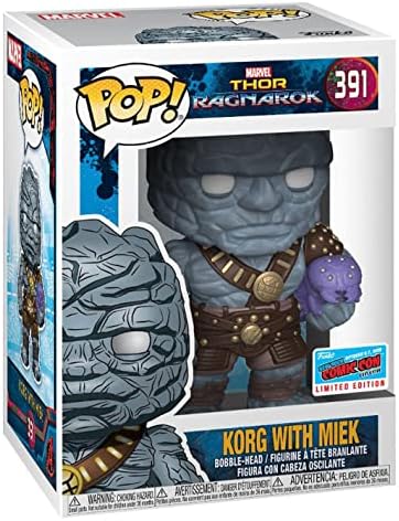 Funko POP Bobble Marvel Thor Ragnarok Korg wMiek