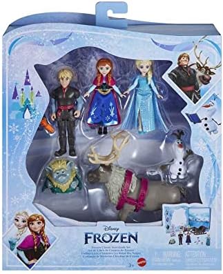 Mattel Disney Frozen Set with Olaf Bruni Figures PLus 5 Campfire Inspired by Mattel