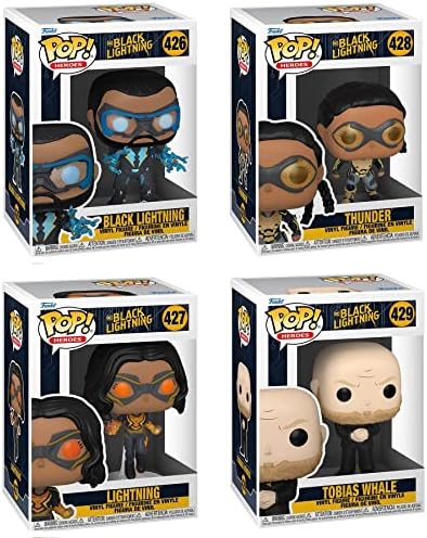 Funko POP DC Black Lightning Collectors Set - Black Lightning Thunder and Tobias Whale