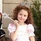 Melissa & Doug Melissa Doug Princess Role Play Costume Set 3 pcs- Pink Gown Tiara Wand
