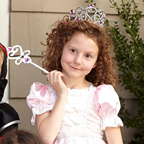 Melissa & Doug Melissa Doug Princess Role Play Costume Set 3 pcs- Pink Gown Tiara Wand