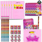 Disney Princess Party Favor Set - Bundle of 6 Disney Princess Notepads Pencils and More