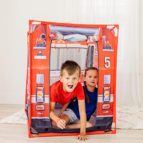 Melissa & Doug Melissa Doug Fire Truck Play Tent Role Play Firefighter Tent Fire Truck