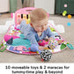Fisher-Price Baby Gift Set Glow and Grow Kick Play Piano Gym Blue Playmat Musical
