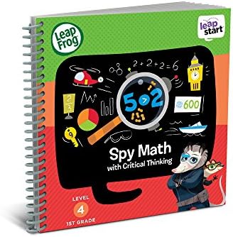 LeapFrog LeapStart 1st Grade Activity Book Spy Math and Critical Thinking