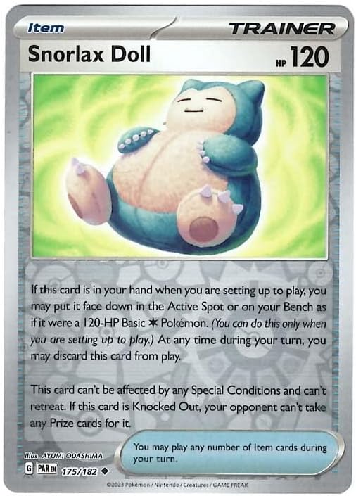 Pokemon - Snorlax Doll 175182 - Paradox Rift - Reverse Foil - Single Card