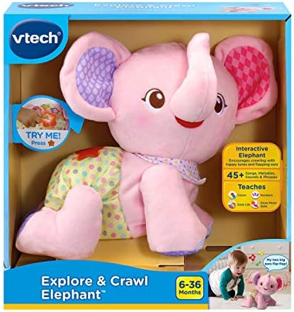 VTech Baby Explore and Crawl Elephant Pink