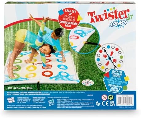 Hasbro Twister Jr. Splash - Outdoor Inflatable Water Twister Game for