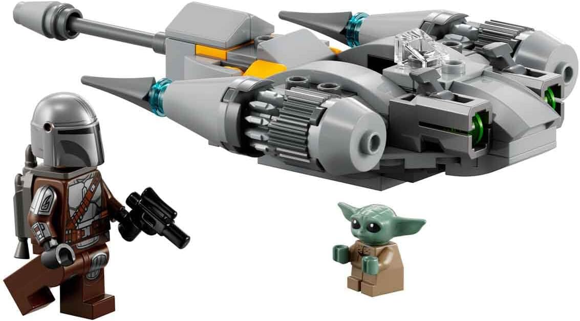 LEGO 75363 Star Wars Microfighter N-1 Mandalorian Hunter - Boba Fett Vehicle with Grogu Figure, Gift for Ages 6+