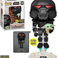 Funko POP Star Wars The Mandalorian - Dark Trooper Holding Grogu The Child