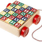 Melissa & Doug Melissa Dougi Classic ABC 30-Piece Wooden Block Cart 1 Theme Compatible MD