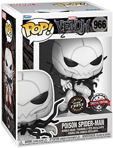 Funko Pop Venom Poison Spider-Man Glow in The Dark Chase EE Bundled with EcoTEK Pop