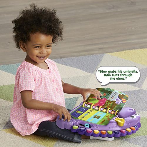 LeapFrog Dino's Delightful Day Alphabet Book Purple