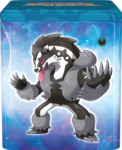 Pokemon TCG Darkness Stacking Tin - Umbreon 3 Booster Packs Coin