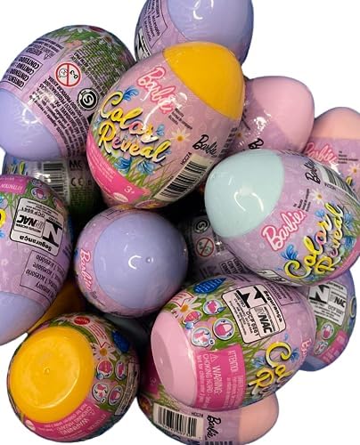 Barbie Color Reveal Pets Easter Egg HCC74 Series Complete Set of 5 Colored Egg Surprises